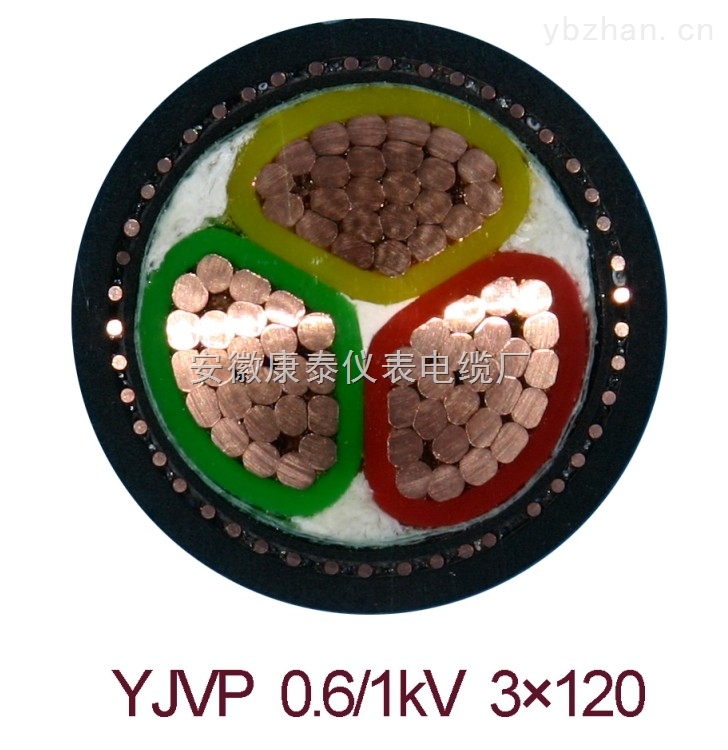 YJVP0.6/1KV3*120+1*70屏蔽电缆