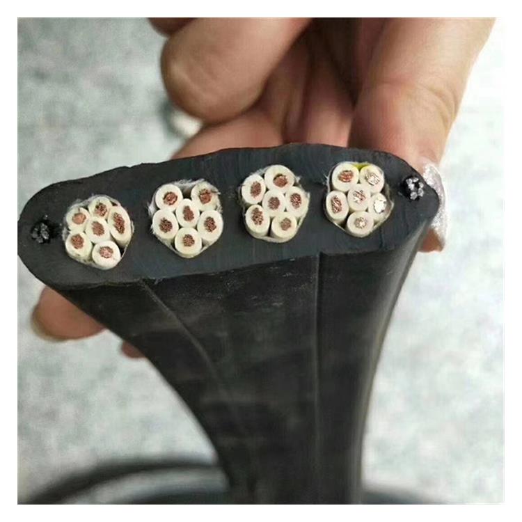 耐磨抗开裂行车随行扁电缆（可带双钢丝）